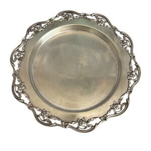 Marples & Co Sheffield Electroplated Gold Silverplate Serving Plate